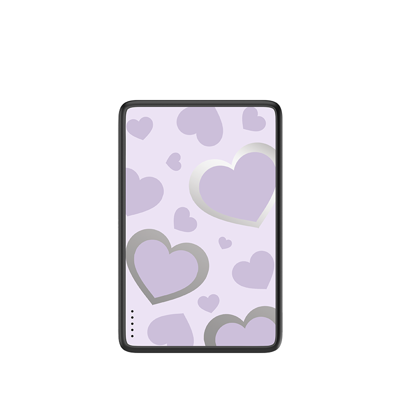 Soft Hearts Magnetic Power Bank