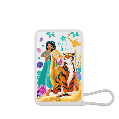 Disney Princess Series power bank with built-in cable detail – Disney Princess | CaseBang