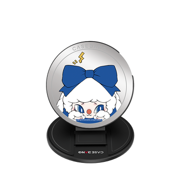 Blue Bow MagSafe Grip Stand with blue bow back cover