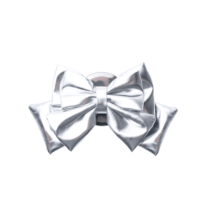 3D Silver Bow MagSafe Grip Stand - CaseBangMagsafe Grip StandCaseBangBack Cover