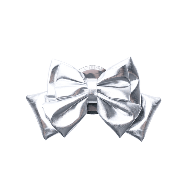 3D Silver Bow MagSafe Grip Stand - CaseBangMagsafe Grip StandCaseBangBack Cover