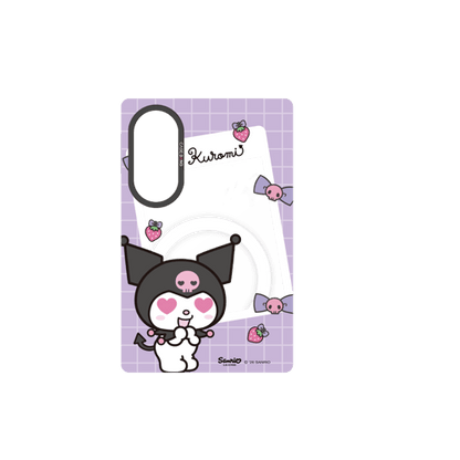 Purple Kuromi Letter Snap-On Phone Case