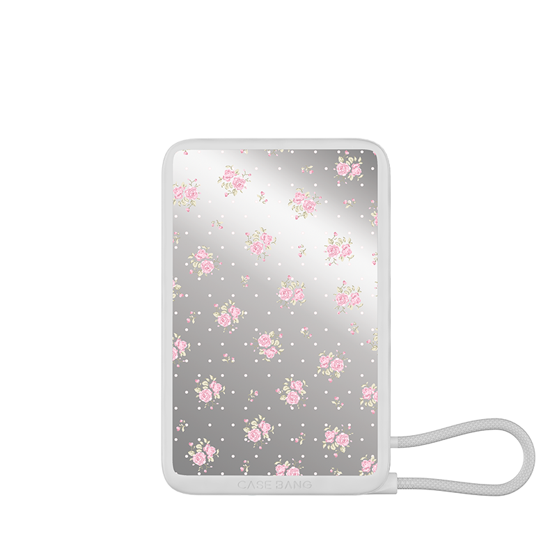 Sweet Garden built-in cable power bank with garden artwork | CASEBANG