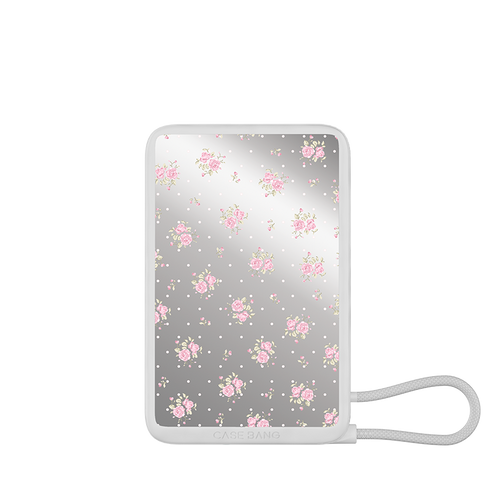 Sweet Garden built-in cable power bank with garden artwork | CASEBANG