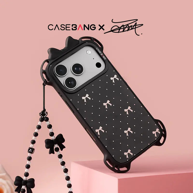 Polka Dots Bow Snap-On Phone Case Cover