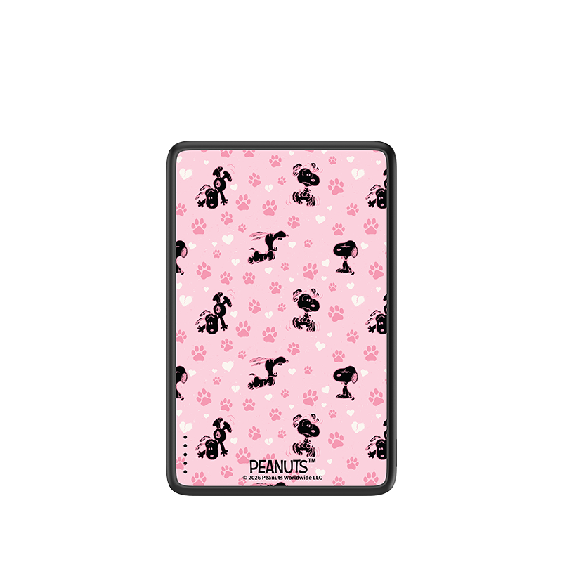 Snoopy Paw Prints Magnetic Power Bank