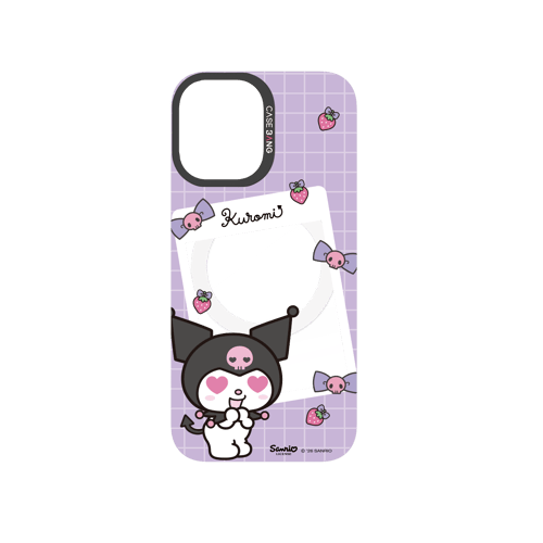 Purple Kuromi Letter Snap-On Phone Case