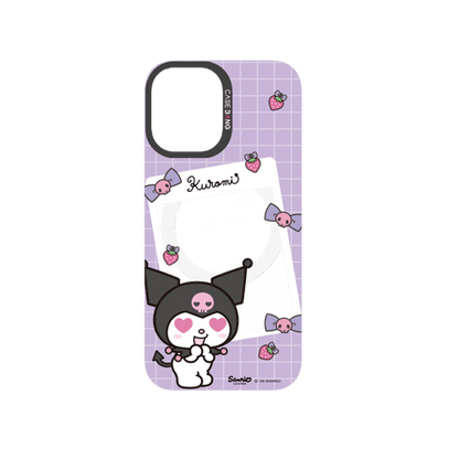 Purple Kuromi Letter Snap-On Phone Case