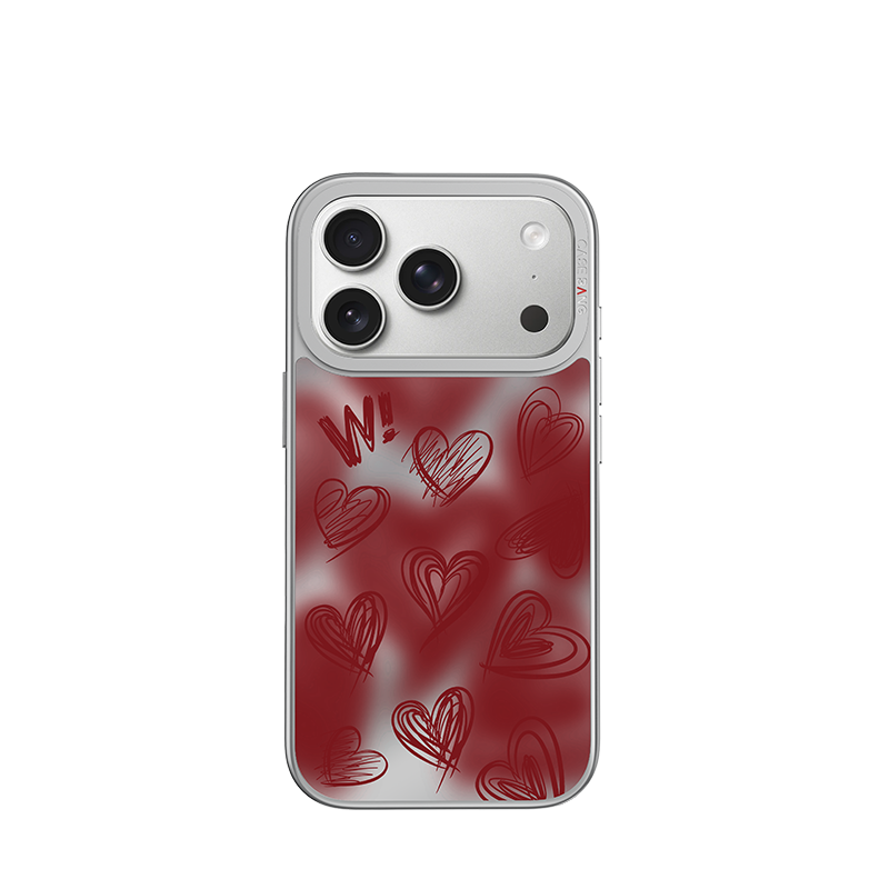 HEARTS FLUTTERS OVERFLOWING Glossy Mirror Case