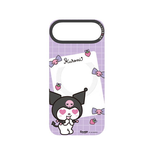 Purple Kuromi Letter Snap-On Phone Case