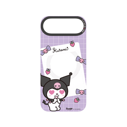 Purple Kuromi Letter Snap-On Phone Case