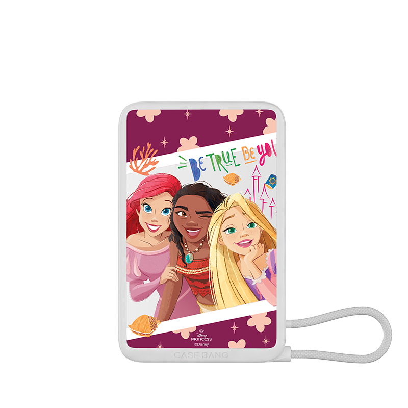 Disney Princess Series power bank with built-in cable – Disney Princess | CaseBang