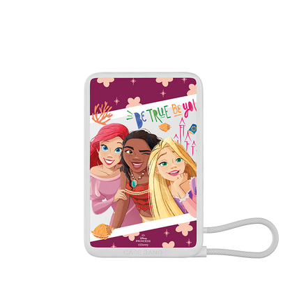 Disney Princess Series power bank with built-in cable – Disney Princess | CaseBang