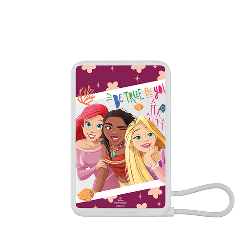 Disney Princess Series Power Bank Build-in Cable