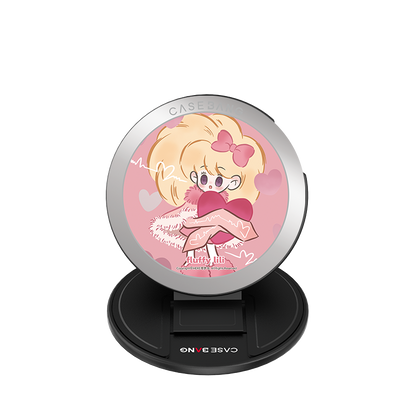 Pink Heart Hug MagSafe Grip Stand