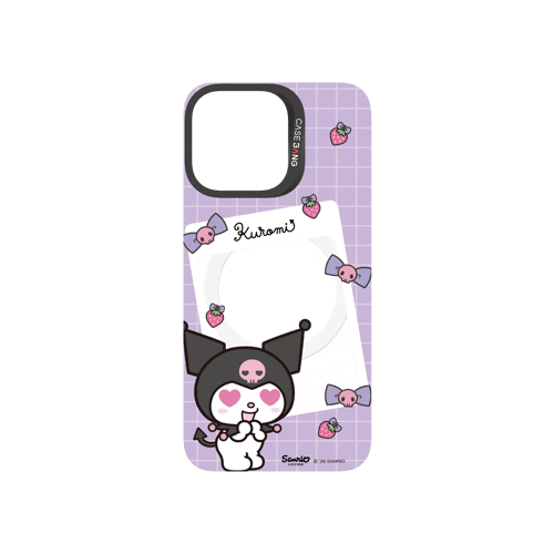 Purple Kuromi Letter Snap-On Phone Case
