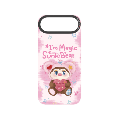 Pink Heart Bear Snap-On Phone Case