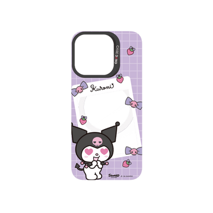 Purple Kuromi Letter Snap-On Phone Case