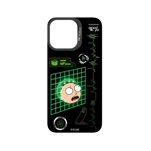 Grid Scan Morty Snap-On Phone Case