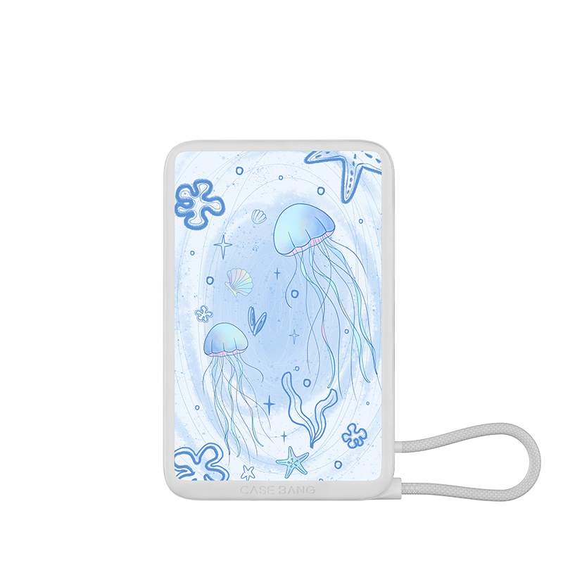 Seaside Holiday Series Power Bank Built in Cable
