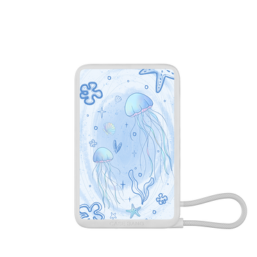 Seaside Holiday Series Power Bank Built in Cable