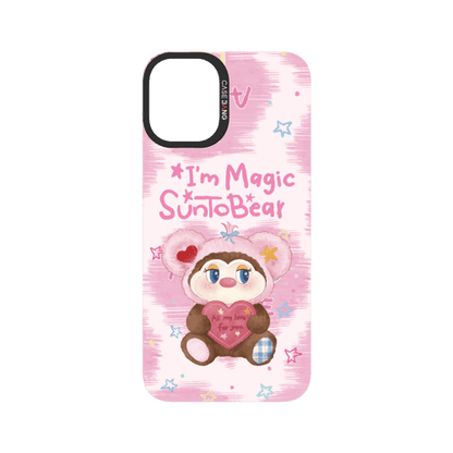Pink Heart Bear Snap-On Phone Case
