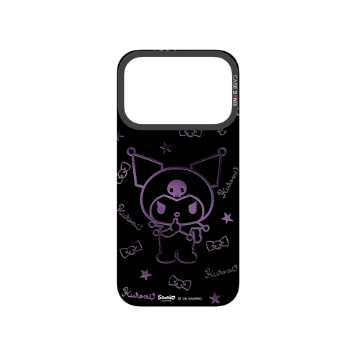 Neon Outline Kuromi Snap-On Phone Case