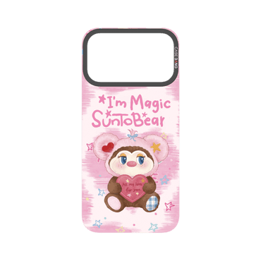 Pink Heart Bear Snap-On Phone Case