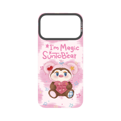 Pink Heart Bear Snap-On Phone Case