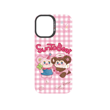 Pink Plaid Pair Snap-On Phone Case