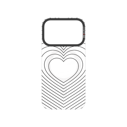 Concentric Heart Snap-On Phone Case