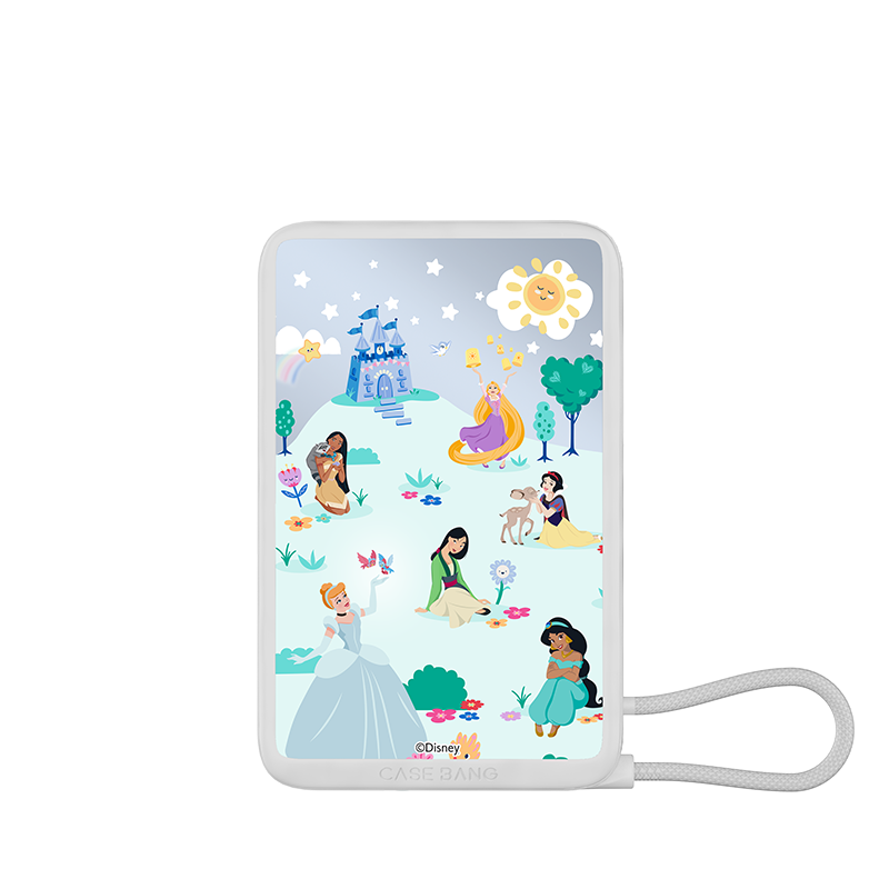 Disney Princess 2.0 Series Power Bank Built in Cable