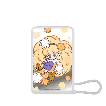 Fluffy Lili Series Power Bank Built in Cable