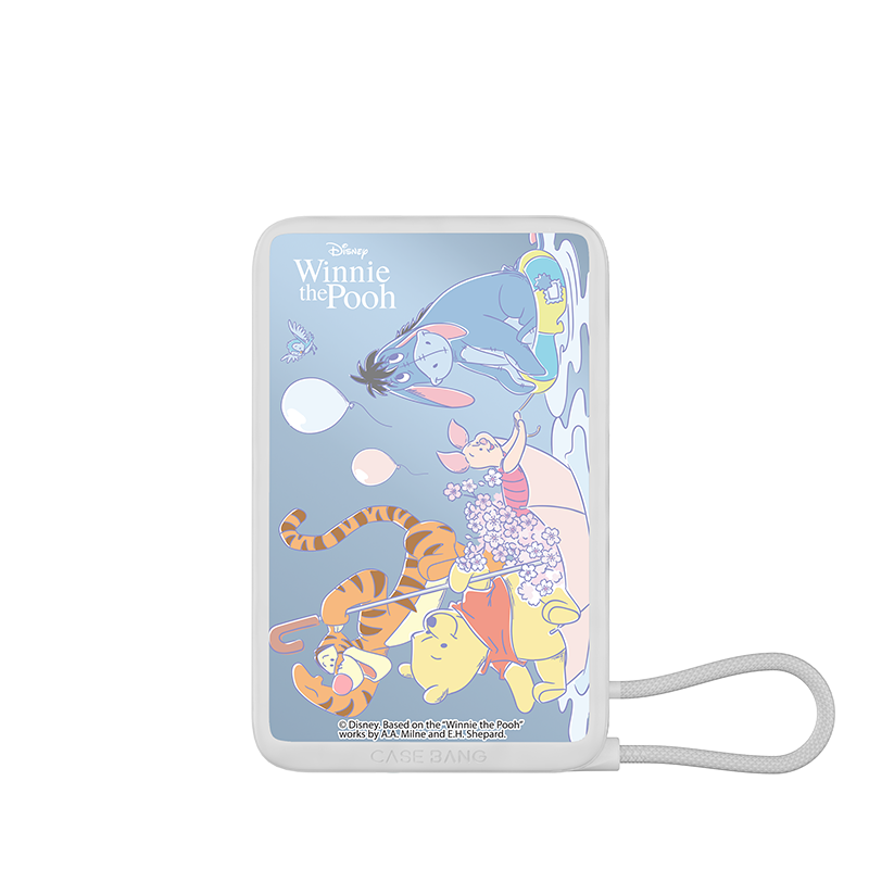 Winnie the Pooh Spring 1.0 Series Power Bank Built in Cable