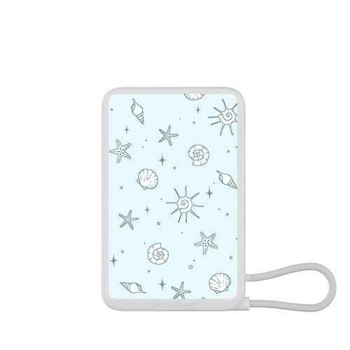 Seaside Holiday Series Power Bank Built in Cable