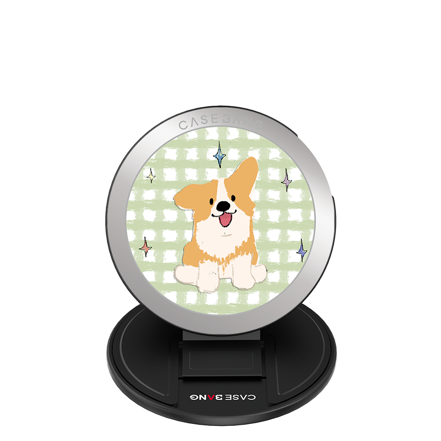 Playful Puppy MagSafe Grip Stand