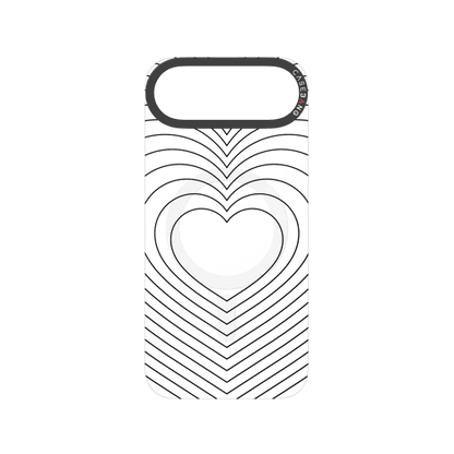 Concentric Heart Snap-On Phone Case
