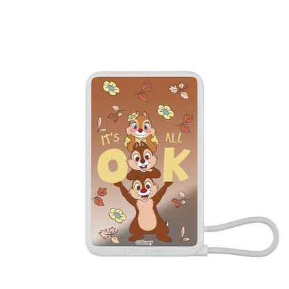 Chip 'n' Dale Snap Power Bank Build-in Cable