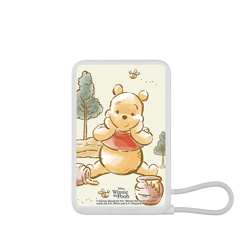 Winnie the Pooh Series Power Bank Build-in Cable