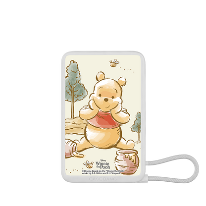 Winnie the Pooh Series Power Bank Build-in Cable