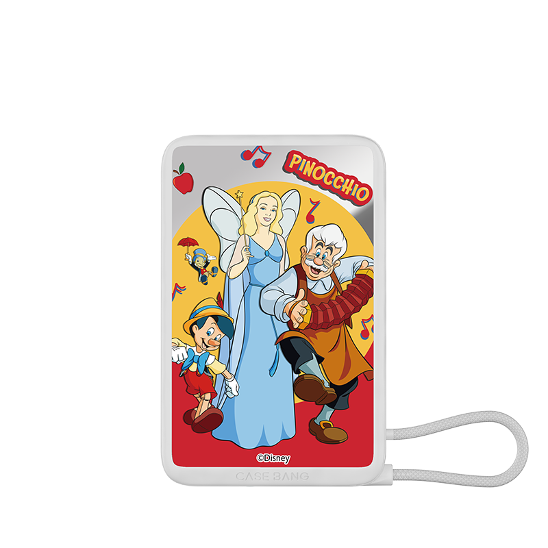 The Adventures of Pinocchio Series Power Bank Build-in Cable