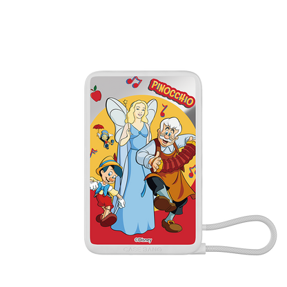 The Adventures of Pinocchio Series Power Bank Build-in Cable