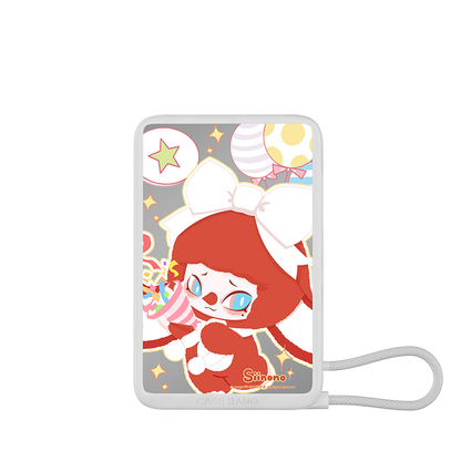 Siinono Series 10000mAh power bank with built-in cable