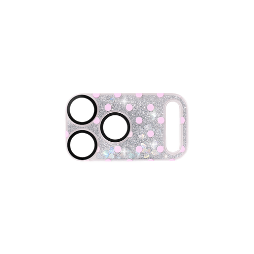 Pink Polka  Dots Camera Lens