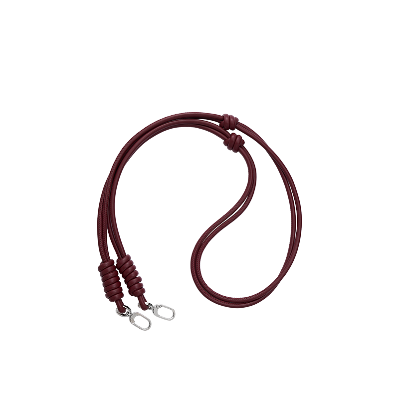 Wine Red Lanyard Cross-body Charm