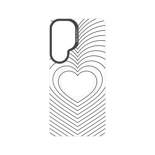 Concentric Heart Snap-On Phone Case