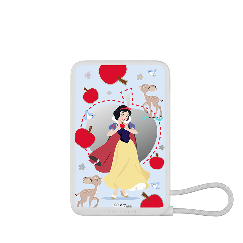 Disney Princess 2.0 Series Power Bank Built in Cable