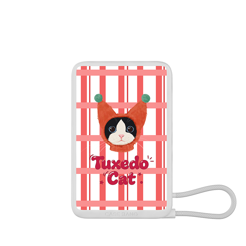Cat Series Power Bank Built in Cable