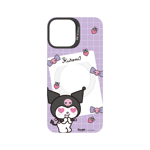 Purple Kuromi Letter Snap-On Phone Case