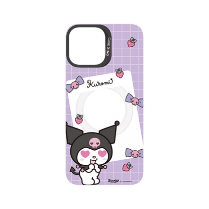 Purple Kuromi Letter Snap-On Phone Case